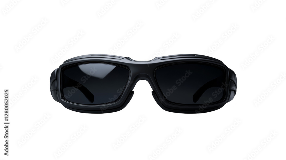 Fototapeta premium Closeup of stylish eyeglasses on a textured plaid background classic