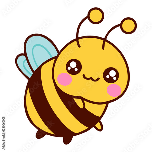 Kawaii Bee Smiling Cute Cartoon