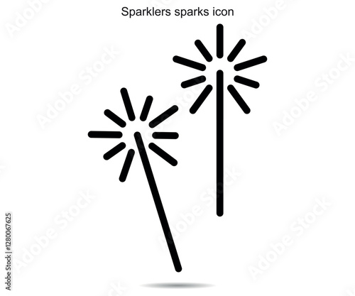 Sparklers sparks icon