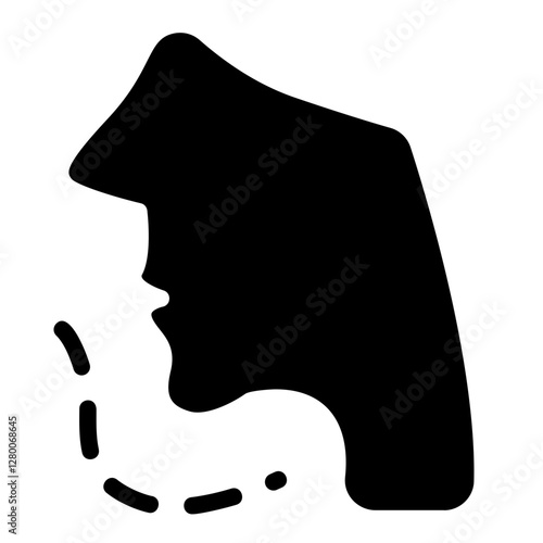 Chin surgery Solid Icon