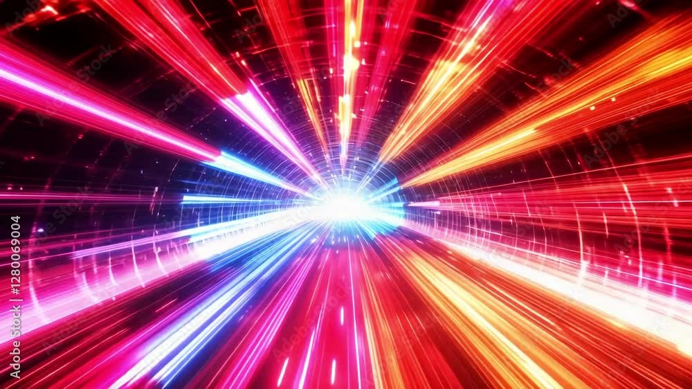 Glowing neon rays. Futuristic, abstract colorful background. Glowing neon rays. Futuristic, abstract colorful background.