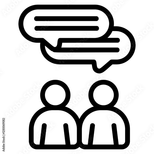 Conversation Line Icon