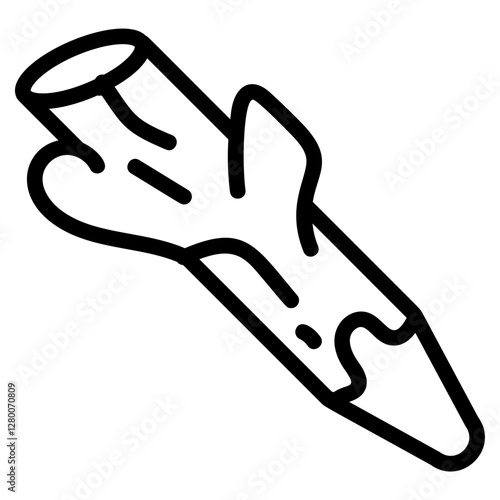 Grafted branch Line Icon