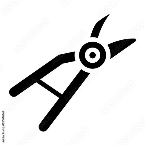 Grafting scissors Solid Icon