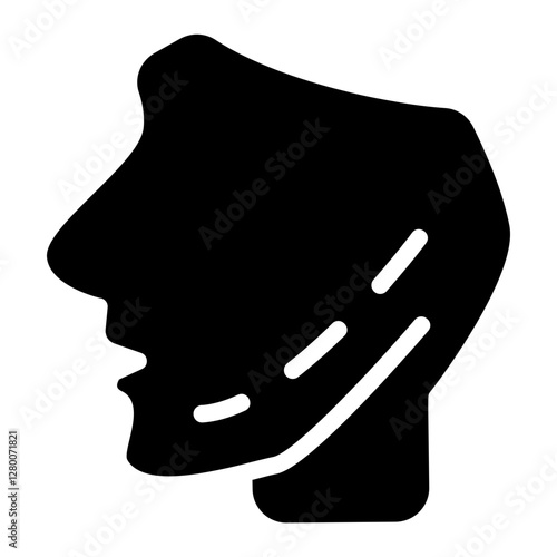 Jaw surgery Solid Icon