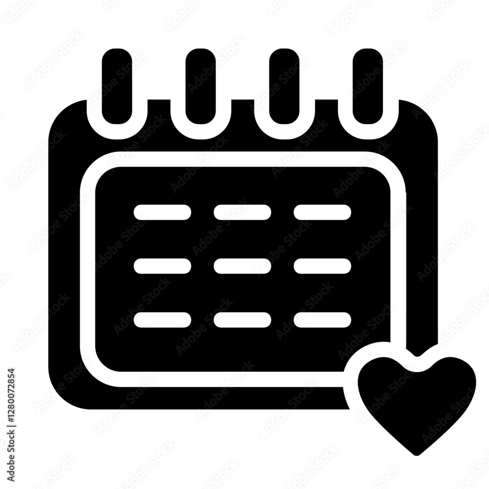 Love event Solid Icon