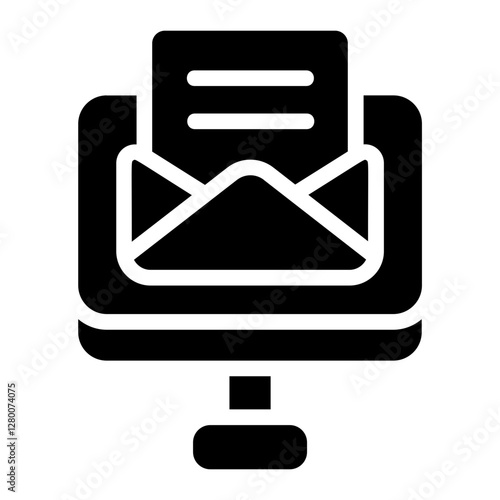 Mail work Solid Icon