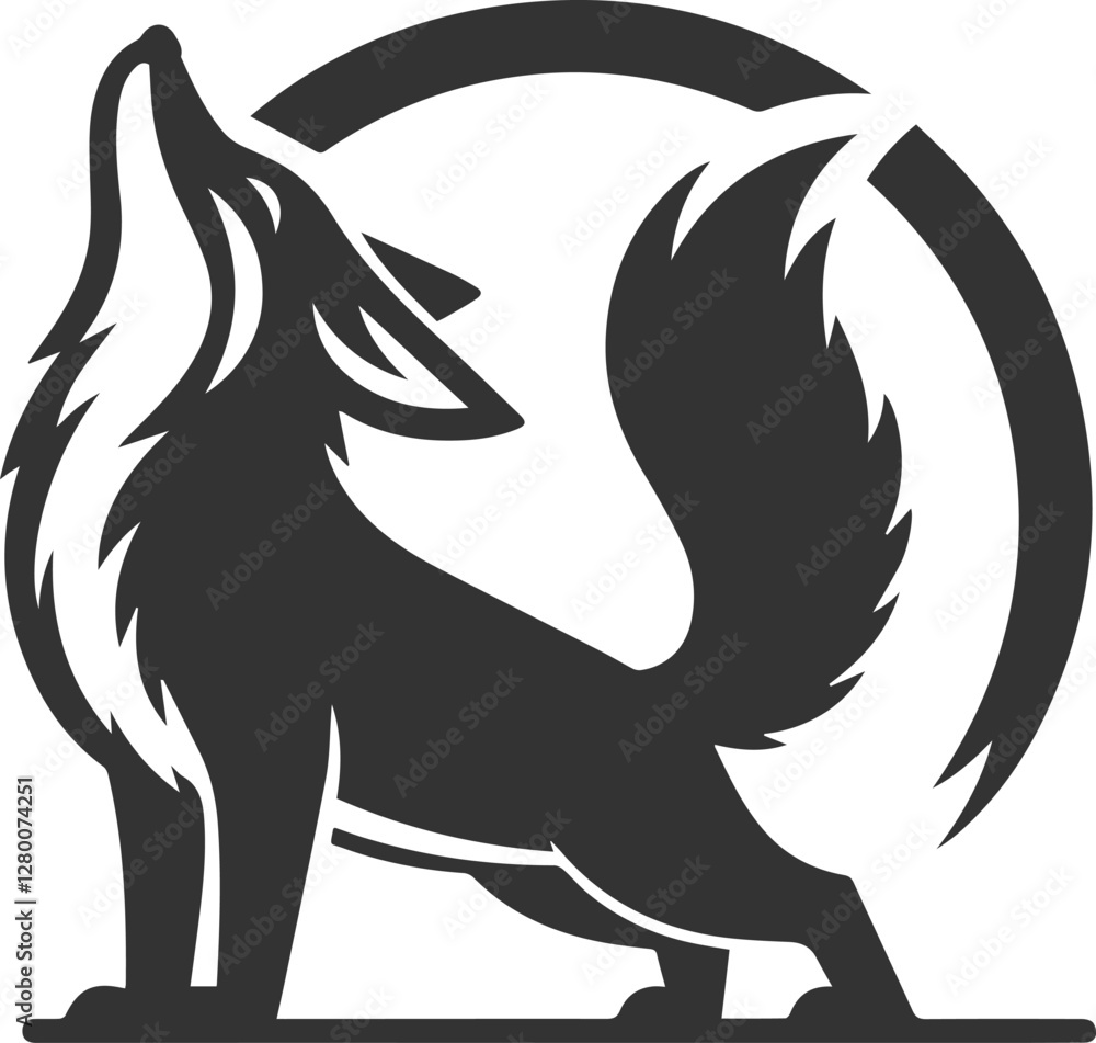 Fototapeta premium A fox stretching after waking up looking content vector