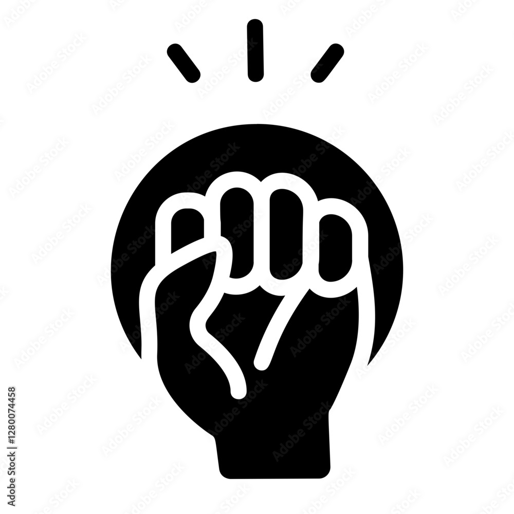 Obraz premium Motivation Solid Icon