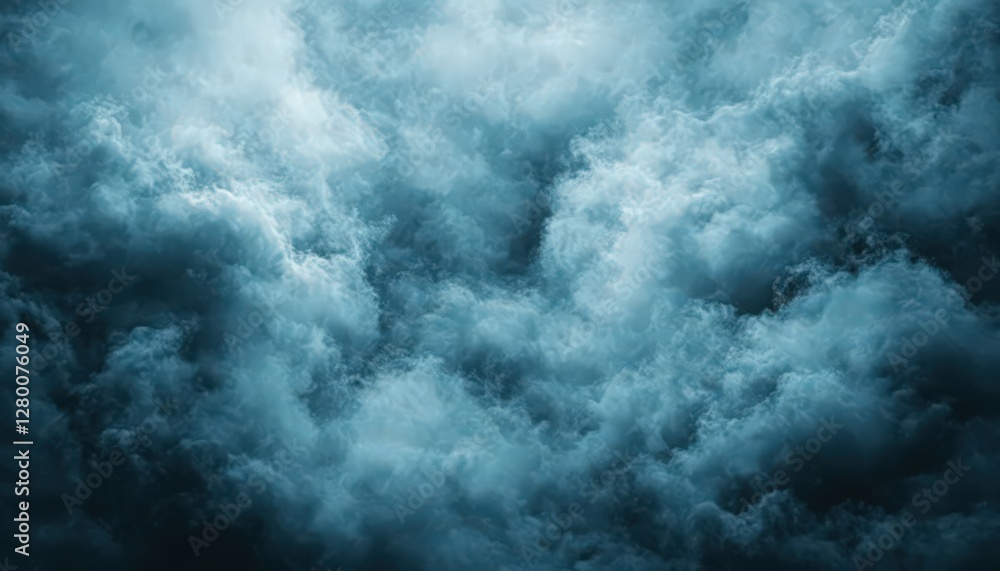 Obraz premium Dramatic Dark Blue and Gray Storm Cloudscape