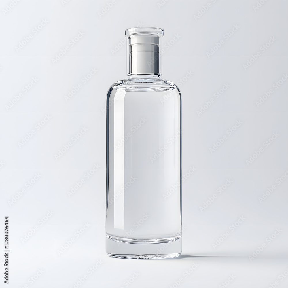 clear glass bottle with minimalist design, perfect for various uses clear glass bottle with minimalist design, perfect for various uses