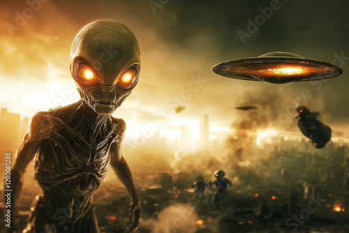 Earth is attacked by aliens