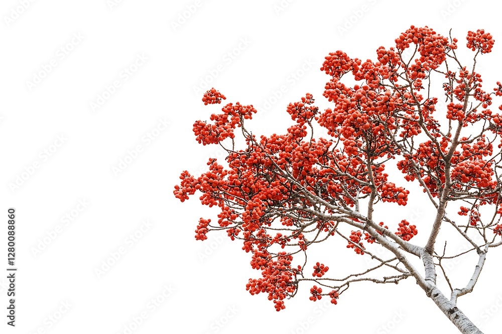 Autumnal leaves isolated on white background. Close-up. Autumnal leaves isolated on white background. Close-up.