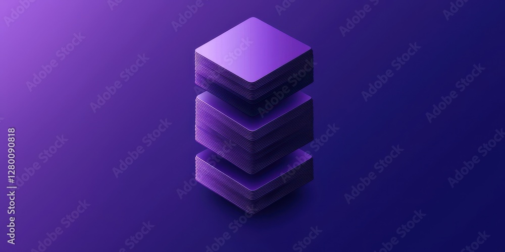 A visually striking image of stacked purple layers against a dark background, conveying depth and modernity. A visually striking image of stacked purple layers against a dark background, conveying depth and modernity.