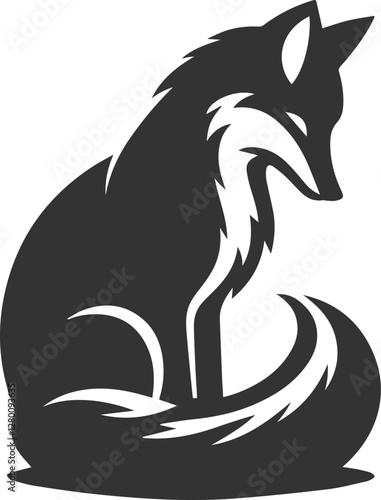 A fox sitting with drooped ears looking sorrowful vector