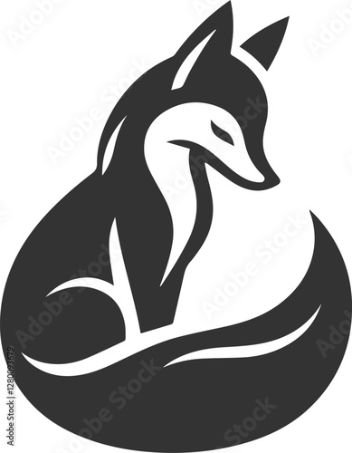 A fox sitting with drooped ears looking sorrowful vector