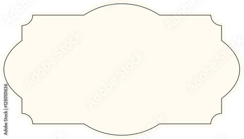 blank vintage label border frame 