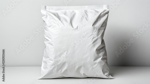 White Pillow on White Surface Close up Product Photography