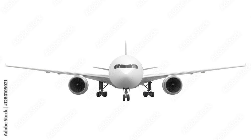 White airplane in dark sky White airplane in dark sky
