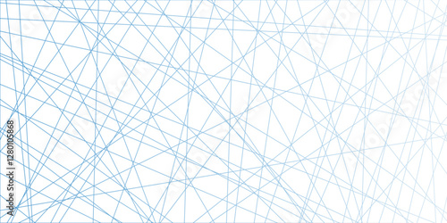 Abstract luxury blue geometric random chaotic lines with many squares and triangles shape background. geometric random chaotic seamless line design with transparent background, vector illustration.