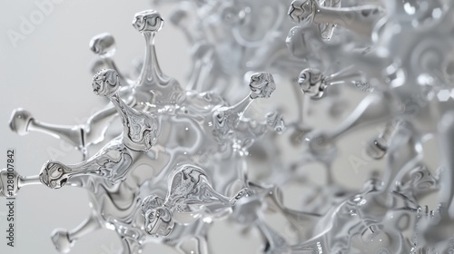 Glass Model of Botulinum Toxin Structure with No Background