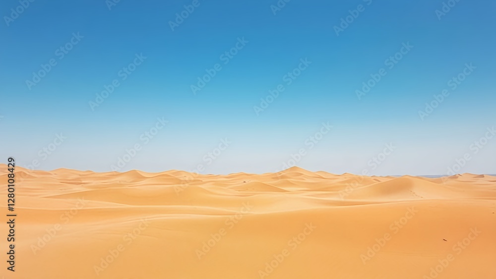 A vast desert with pixelated sand dunes, glitch effects causing parts of the landscape to shift colors and distort as if breaking into a digital void A vast desert with pixelated sand dunes, glitch effects causing parts of the landscape to shift colors and distort as if breaking into a digital void