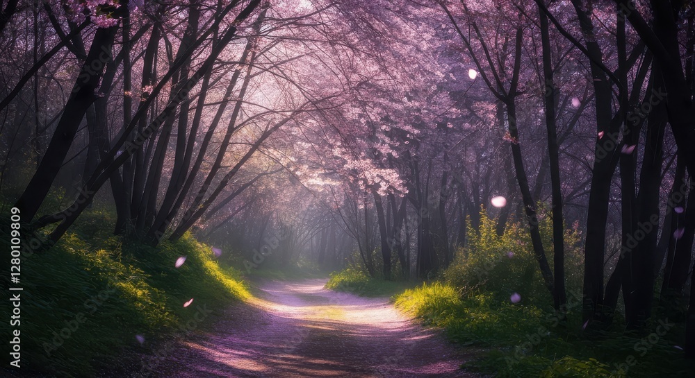 Naklejka premium Beautiful cherry blossom background