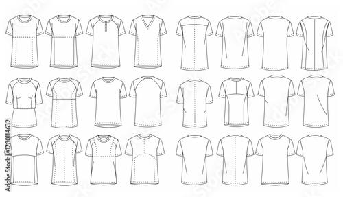 Polo Shirt Collection Sketch