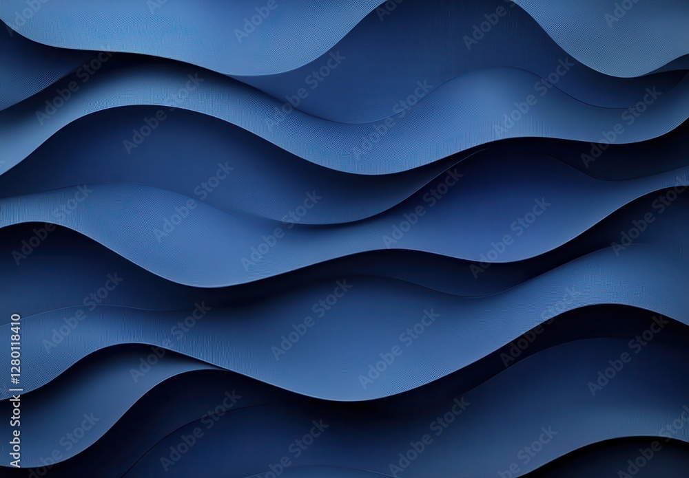 Abstract Waves of Blue Material Creating a Flowing Texture Pattern for Background or Decorative Design Use in Various Creative Projects Abstract Waves of Blue Material Creating a Flowing Texture Pattern for Background or Decorative Design Use in Various Creative Projects