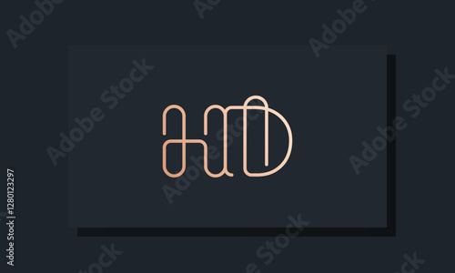 Minimal clip initial letter HD logo