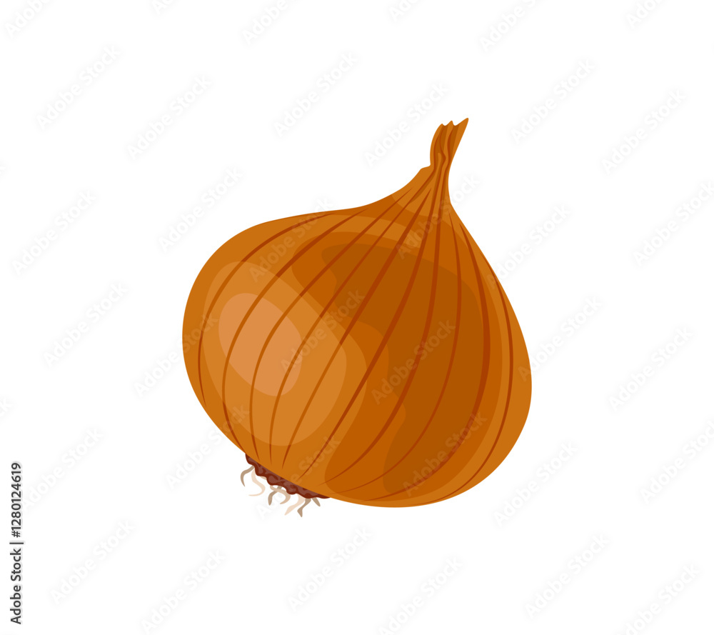 Fotografie Whole onion isolated on white background