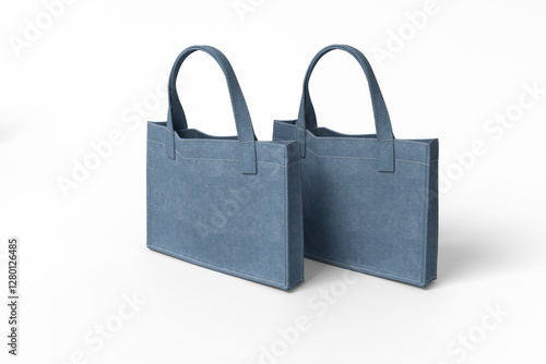 TOTE BAG DENIM MOCKUP