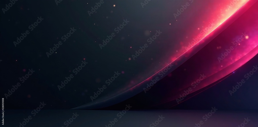 Obraz premium Sleek and stylish black gradient backdrop with a glossy finish, gradient, abstract