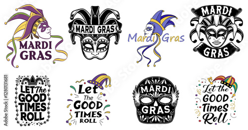 ​Mardi Gras, striker, T-shirt design, logo design, black art, game, poster, computer Wallpaper, SVG, Vector