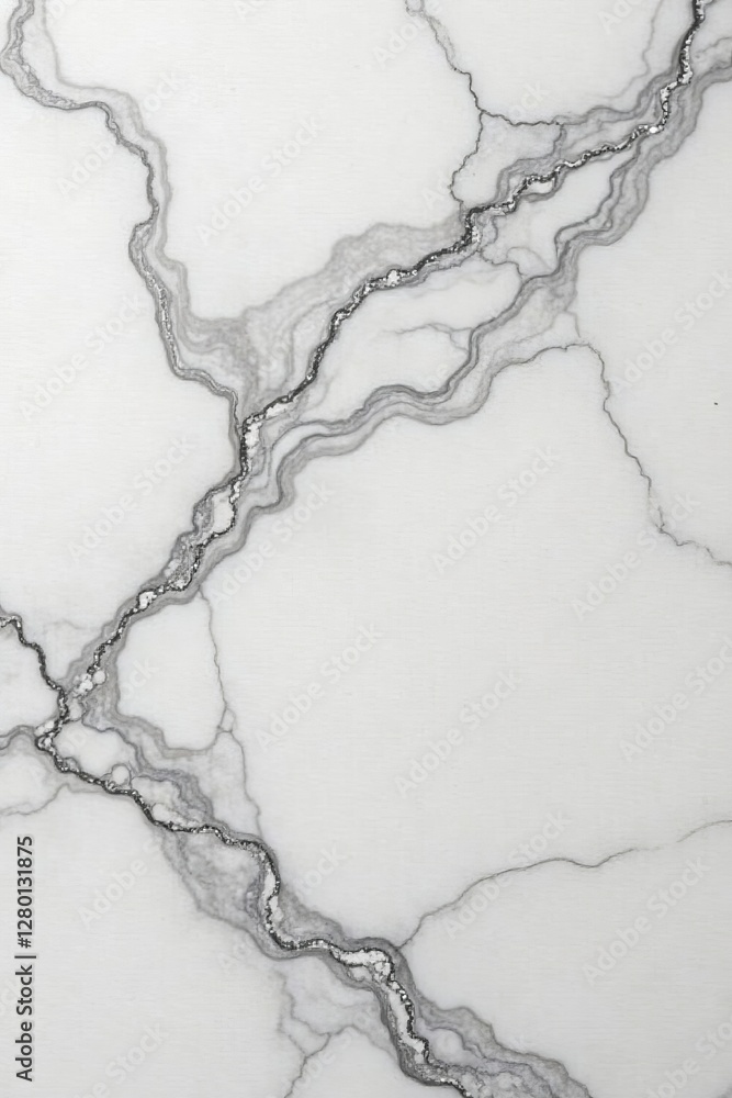 Fototapeta premium Smooth marble with soft grey veins, elegant and luxurious, pattern, veins