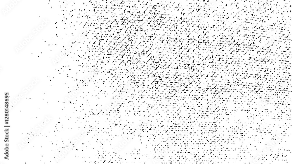 Obraz premium Distressed black texture. Dark grainy texture on white background. Dust overlay textured. Grain noise particles. Rusted white effect. Grunge design elements. Vector illustration,