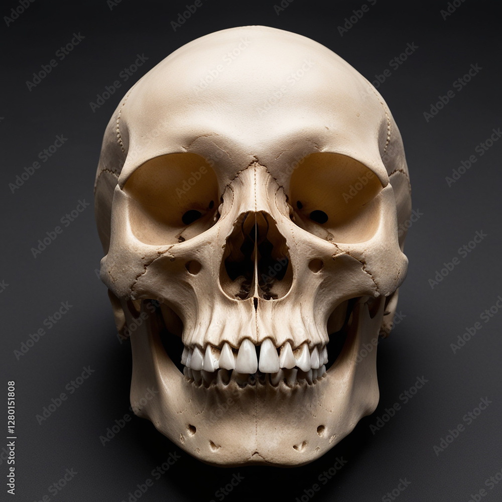Obraz premium skull on black background