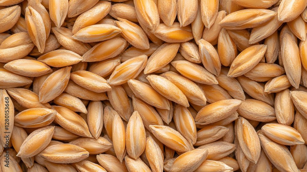 Hyper realistic macro shot of golden wheat grains showcasing texture and detail Hyper realistic macro shot of golden wheat grains showcasing texture and detail
