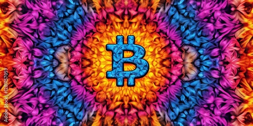 bitcoin cryptocurrency magic eye stereogram 