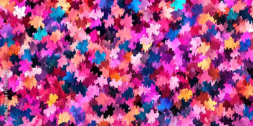 Naklejka artificial intelligence magic eye stereogram 