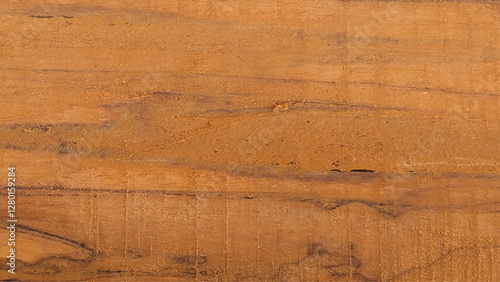 Closeup of soft wood surface as background with space for work. Top view. Vector illustration.
