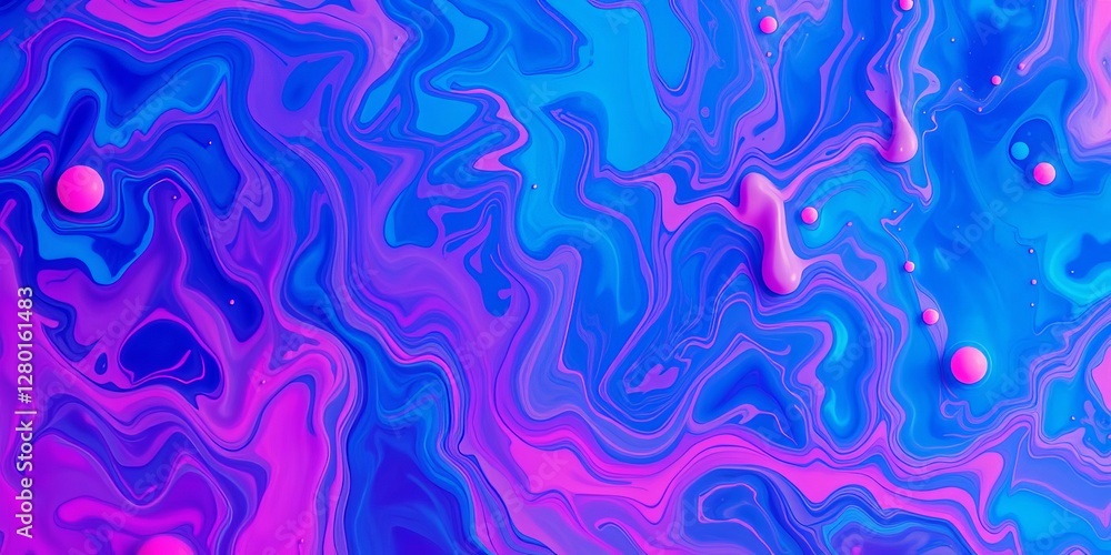 Pink smoke swirls in intricate patterns against a vibrant blue background, creating a mesmerizing display of bold color blobs and hyper-realistic details, blue, swirls Pink smoke swirls in intricate patterns against a vibrant blue background, creating a mesmerizing display of bold color blobs and hyper-realistic details, blue, swirls