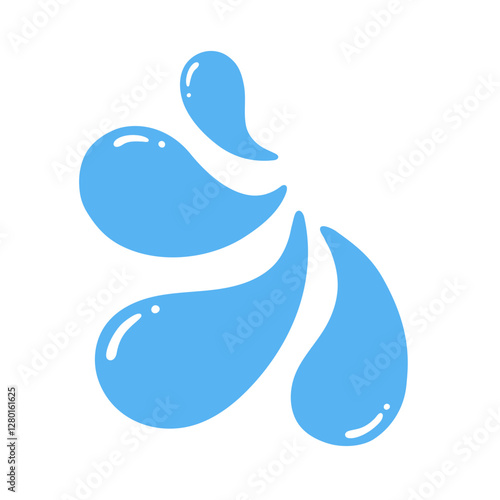 Hand drawn water illustration