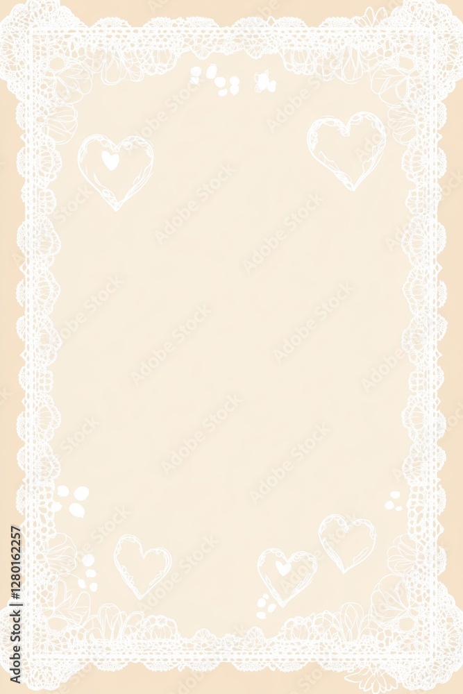 Decorative lace border background poster template Decorative lace border background poster template
