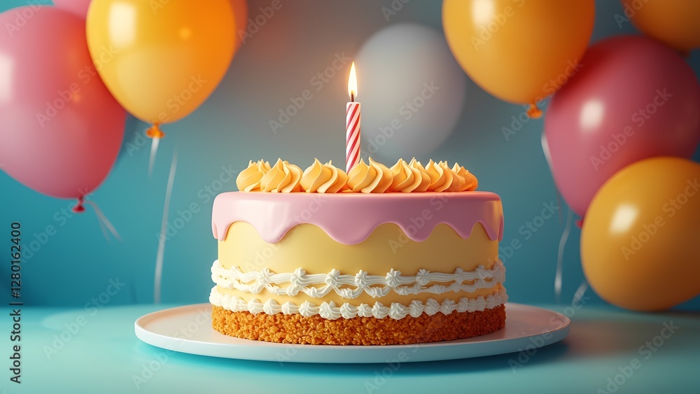 Birthday celebration cake festive party food photography colorful setting close-up view joyful experience Birthday celebration cake festive party food photography colorful setting close-up view joyful experience