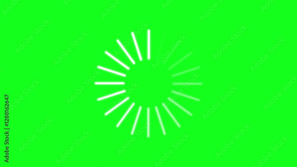 Video Motion Animation4k Effect Glowing Swirling Lines Moving On Green Background Animation Chroma Key Animation Concept Loading