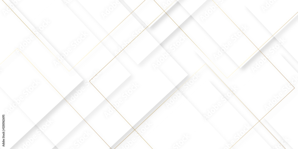 Modern abstract white and gold lines on light grey background. Seamless white geometric lines luxury shapes, vector background. computer geometric digital connection design with gold lines Modern abstract white and gold lines on light grey background. Seamless white geometric lines luxury shapes, vector background. computer geometric digital connection design with gold lines