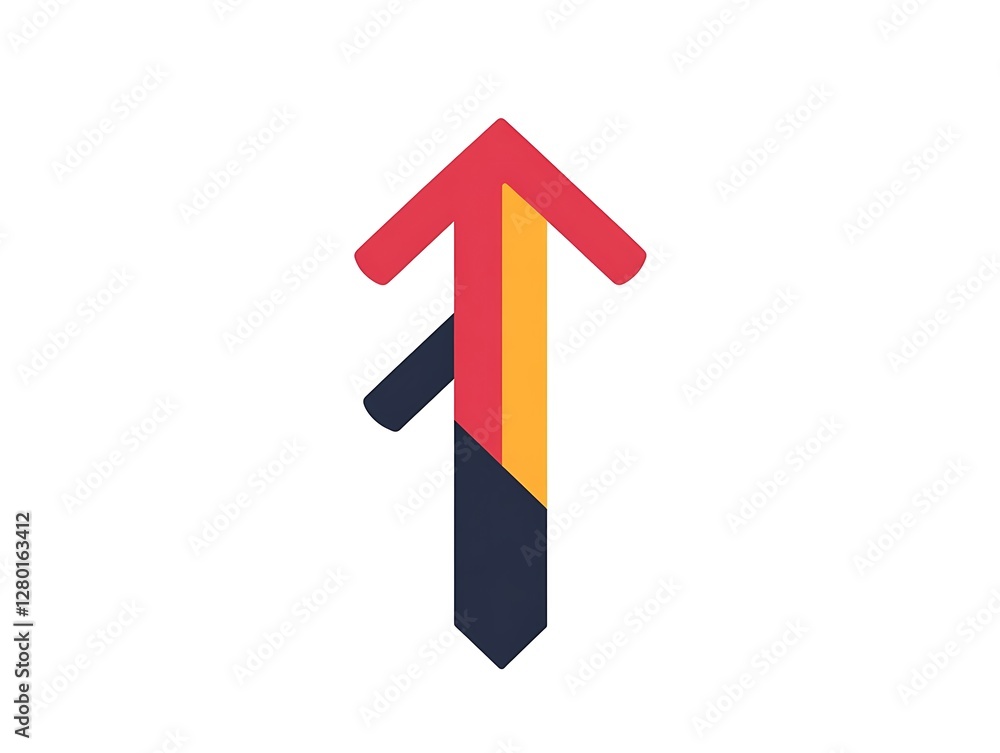 Colorful Upward Arrow Graphic Colorful Upward Arrow Graphic