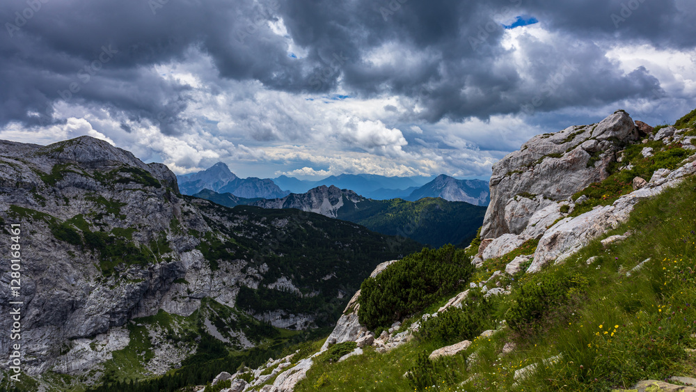 trekking day in the mountains of Friuli Venezia-Giulia trekking day in the mountains of Friuli Venezia-Giulia