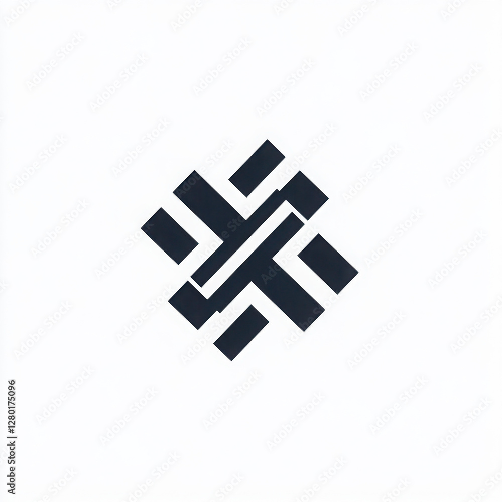Obraz premium Futuristic Grid Symbol